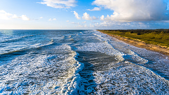 Nature, Sea, Shore, Bank, Surf HD wallpaper