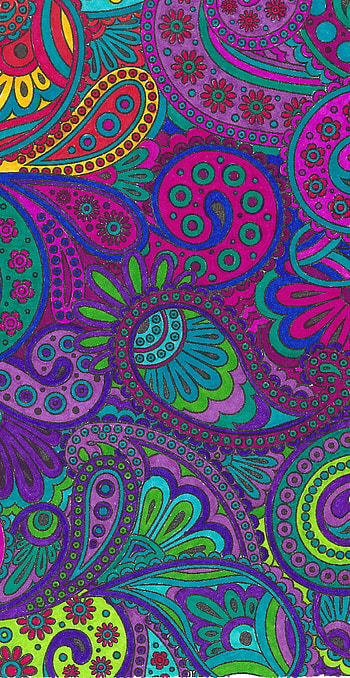 Color paisley1, mandala, color paisley HD phone wallpaper