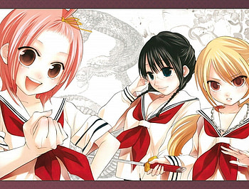 Sumomo mo Momo mo, anime, ecchi, Iroha Miyamoto, manga, Momoko Kuzuryu, Sanae Nakajima HD wallpaper