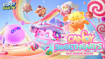 Eggy Party: Candy Sweethearts, video game, Eggy Party HD wallpaper