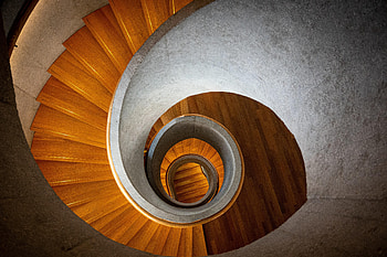 Miscellanea, Miscellaneous, Stairs, Ladder, Spiral, Twisting, Torsion HD wallpaper
