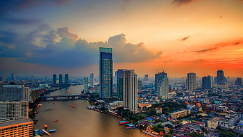 Cityscape Beauty, Urban Skyline, Bangkok Charm, Captivating Metropolis HD wallpaper