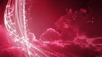 pink abstract with clouds HD wallpaper
