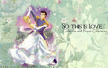 ~Happiness~, classic, cinderella, animated, prince charming, disney, romance, fairy tale, dancing, love, movie, couple, joy HD wallpaper