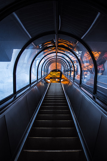 Architecture, Miscellanea, Miscellaneous, Construction, Design, Stairs, Ladder, Tunnel, Elevator HD phone wallpaper