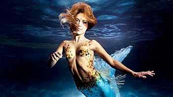 Mermaid, graphy, underwater, beautiful, swimming pool HD wallpaper