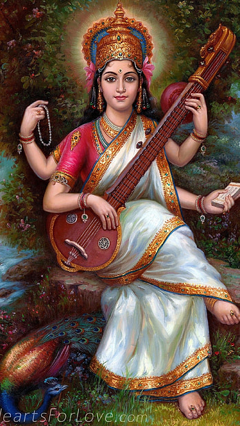 Saraswati Maa, Lord Saraswati Maa HD phone wallpaper
