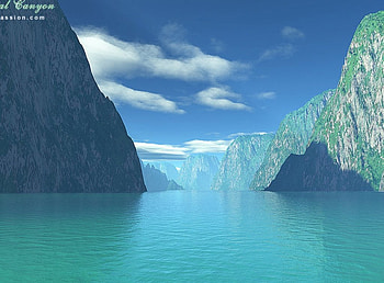 TROPICAL CANYON, canyon, tropical HD wallpaper