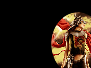 Falcon Warrior, fantasy, falcon, warrior, female HD wallpaper
