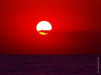 Landscape, Sunset, Sky, Sea, Sun HD wallpaper