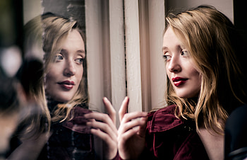 Blonde Face Girl Lipstick, girls, model HD wallpaper
