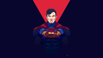 Man Of Steel Minimalism , man-of-steel, superman, superheroes, minimalism, behance HD wallpaper