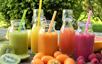 Smoothies, colors, berries, fruits, food, drink HD wallpaper