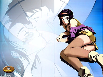 Faye, girl, kissing, stuff, anime HD wallpaper