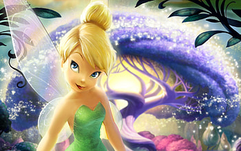 Magical forest , Fairy wings and stars, Disney movie, Enchanting fantasy HD wallpaper