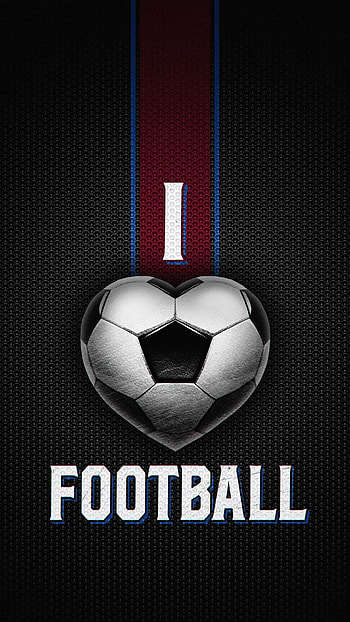 I love football, ball, soccer, heart HD phone wallpaper