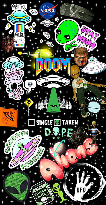 Aliens, Stars, Games, Doom, Black HD phone wallpaper