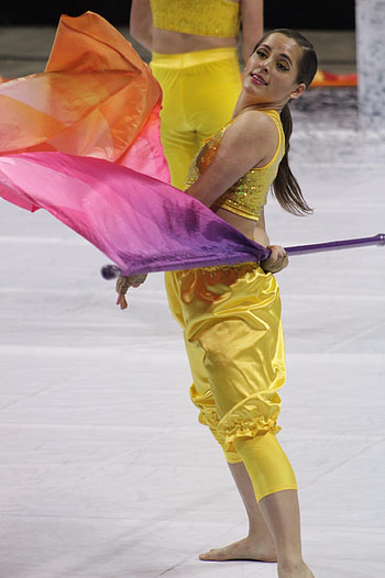 Color Guard, Flag spinning, Digital marching FX, Eric Sabach HD phone wallpaper