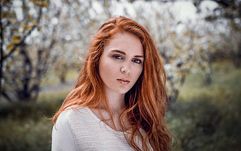 Red Head Girl Portrait , redhead, girls, model HD wallpaper