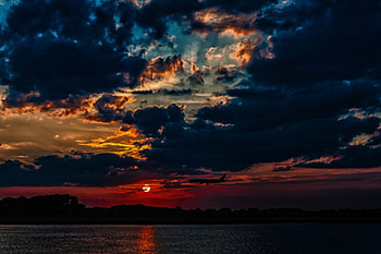 Colors of Evening Sky, plane, colors, sky, evening HD wallpaper
