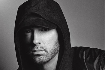 Eminem , eminem, music, rap, male-celebrities, monochrome, black-and-white HD wallpaper