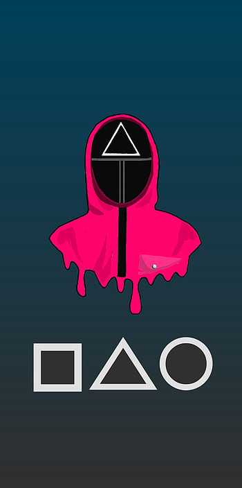 Squid game, Netflix, diagram, symbol, webseries, horror, pink soldiers, thriller HD phone wallpaper