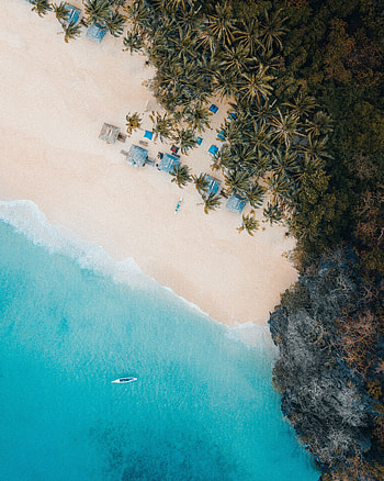 El Nido, beach, aerial view HD phone wallpaper