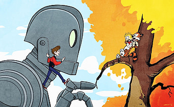 Crossover episode, Iron Giant references, Pop culture mashup, Memorable moments HD wallpaper