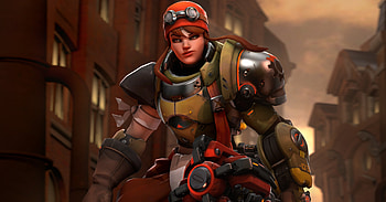 Skin, overwatch, online game, Brigitte HD wallpaper