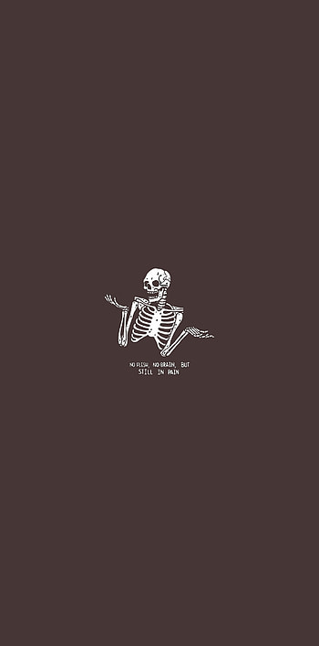 Cute aesthetic, skeleton, sleeve HD phone wallpaper