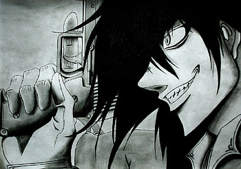 alucards smile, alucard, gun, awsom, hellsing HD wallpaper