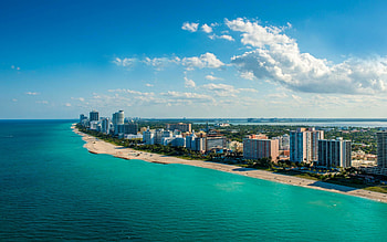 Miami travels, South Beach, Wide view, Coastal beauty HD wallpaper