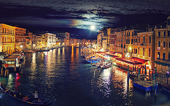 Venice, , Grand Canal reflections, Venetian charm HD wallpaper