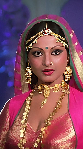 Rekha, bollywood actress, vintage HD phone wallpaper