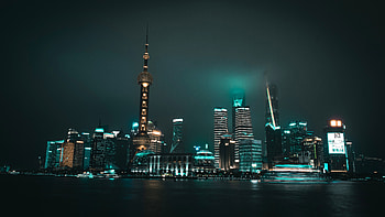 The Bund, Shanghai, cityscape, night HD wallpaper