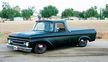 1962-F-100, Truck, Purple Rims, Classic, Ford HD wallpaper