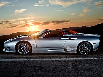 Sport car, power, supercars, luxury, cars, cool, new, speed, sunset HD wallpaper