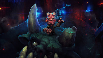 Hellboy, supheror, dwarf, fan art HD wallpaper