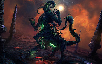 Centaur monster artwork, Nebula lava galaxy, High-quality , Cosmic fantasy HD wallpaper