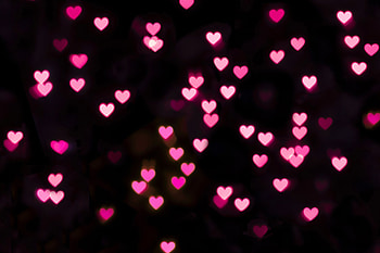 Hearts, Pink, Love, Lights, Glow HD wallpaper