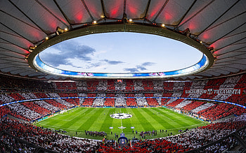 Atlético Madrid — UEFA Champions League Stadium, Soccer HD wallpaper