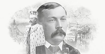 Arthur Conan Doyle, knighted by King Edward VII, Official website HD wallpaper