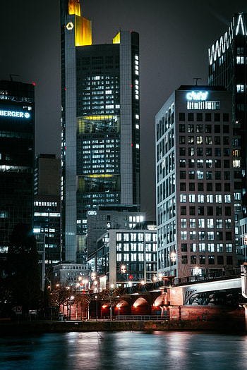 Cities, Night, Architecture, City, Building, Lights HD phone wallpaper