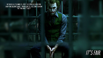 Batman Dc Comics Heath Ledger Jail Quotes The Dark Knight Joker HD wallpaper