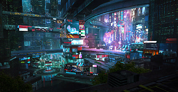Scifi City 2076, scifi, artist, artwork, digital-art, deviantart HD wallpaper