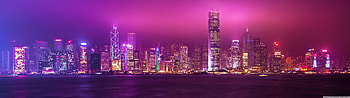 Hong Kong Ultra Background for U TV : & UltraWide & Laptop : Multi Display, Dual Monitor : Tablet : Smart, 5120x1440 Purple HD wallpaper