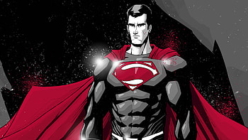 Superman Monochrome Art , superman, artwork, artist, digital-art, superheroes, behance, monochrome HD wallpaper