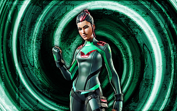 Singularity, turquoise grunge background, Fortnite, vortex, Fortnite characters, Singularity Skin, Fortnite Battle Royale, Singularity Fortnite HD wallpaper