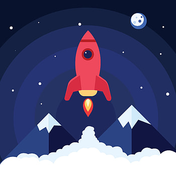 Art, Smoke, Vector, Rocket, Launch, Launching HD phone wallpaper
