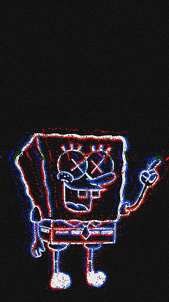 3, art, white, spongebob HD phone wallpaper